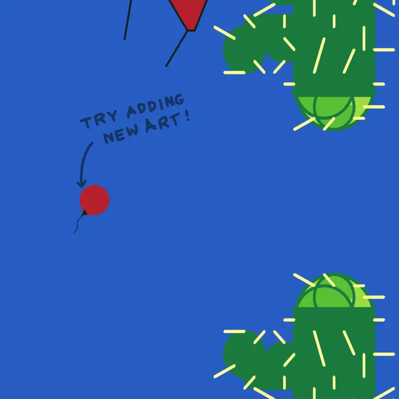 In this game you are a balloon by @MattleighFrancoSuare