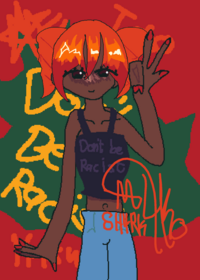 Made a black teto drawing to ragebait those...