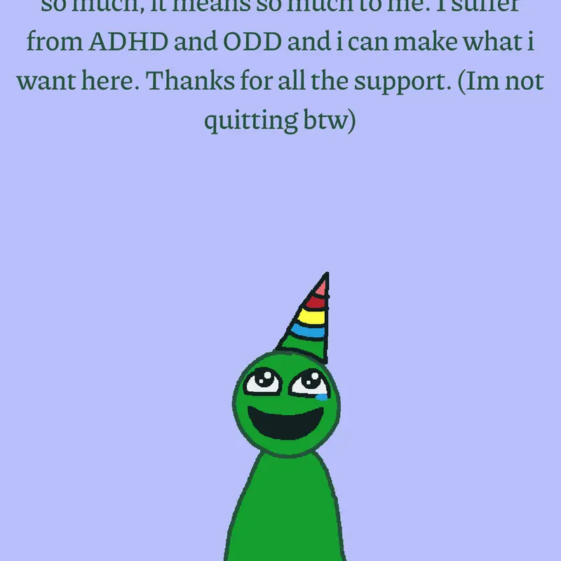 Happy birthday to me. by @-Greenie_Sprunki-