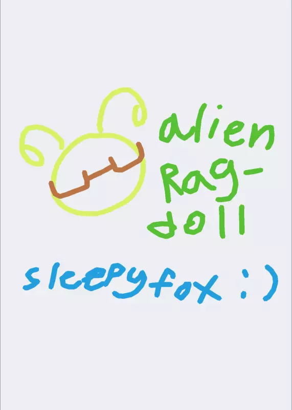 Factattackadventures alien ragdoll beta by @sleepyfox