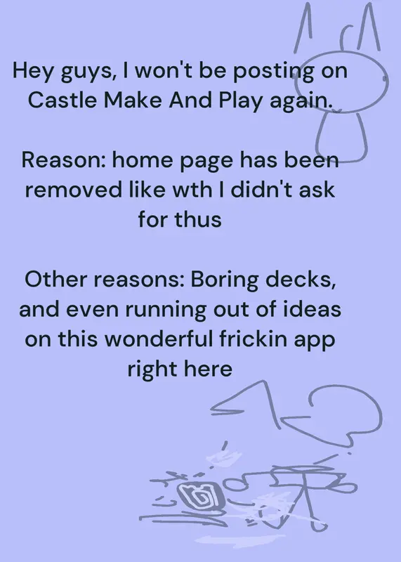 I'm quitting castle. by @laughableclown