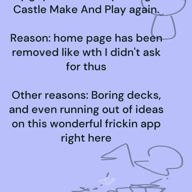 I'm quitting castle. by @laughableclown