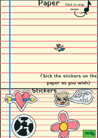 My little sticker paper🌺