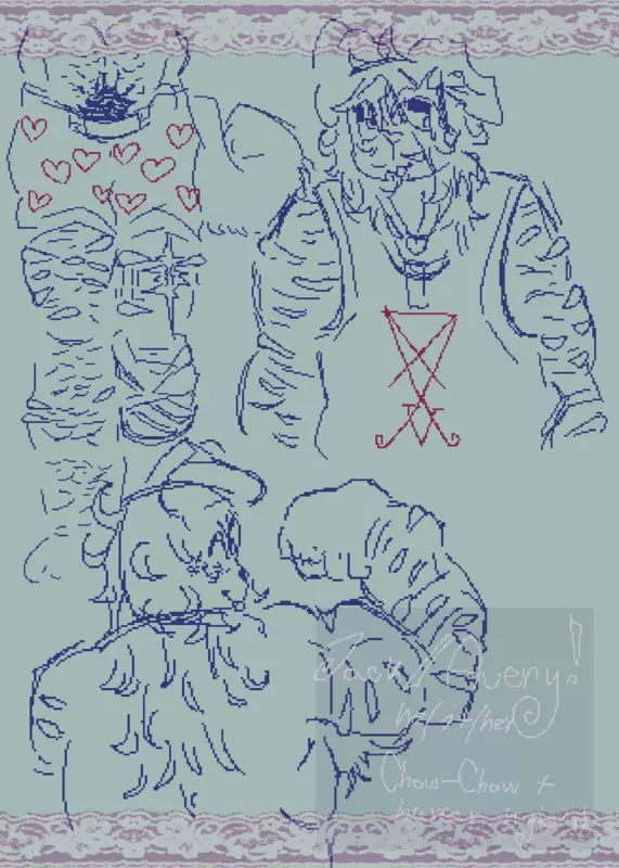 TW for healed sh scars depicted in art ! by @-star-