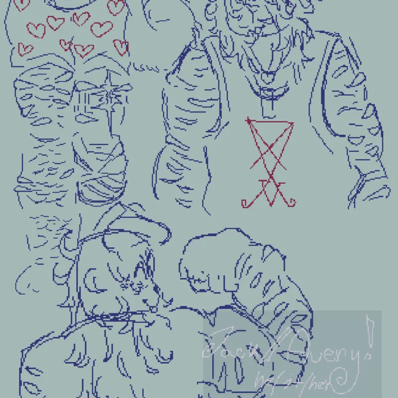 TW for healed sh scars depicted in art ! by @-staar-
