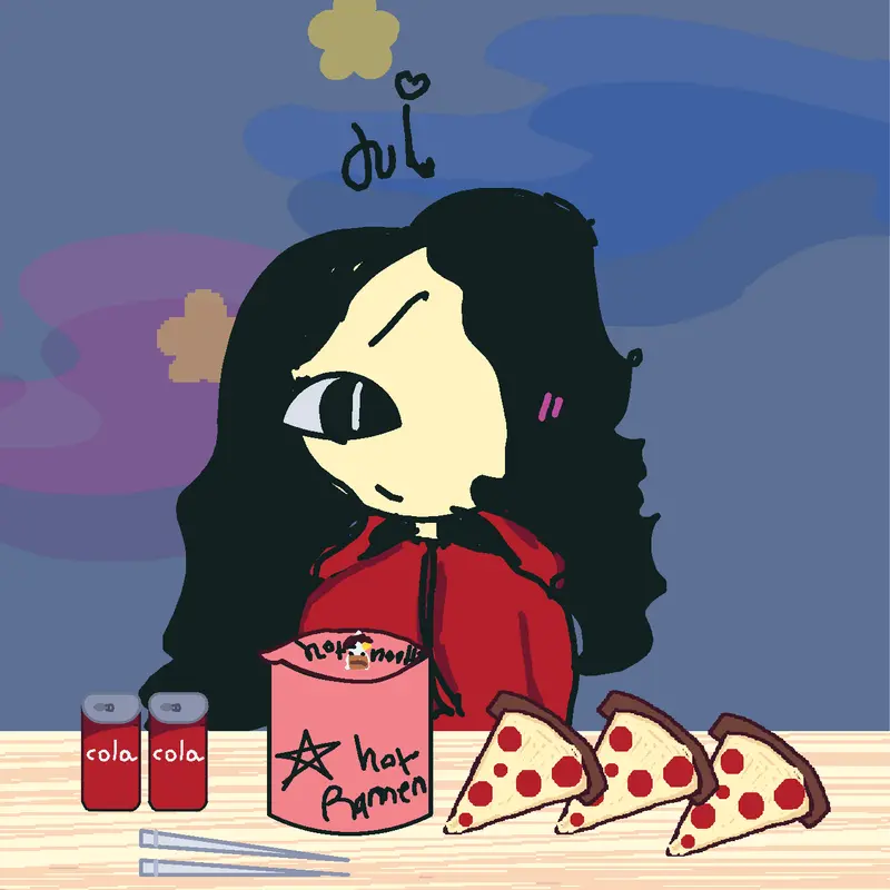 Asmr# mukbang# in the moon by @cutepopcorn
