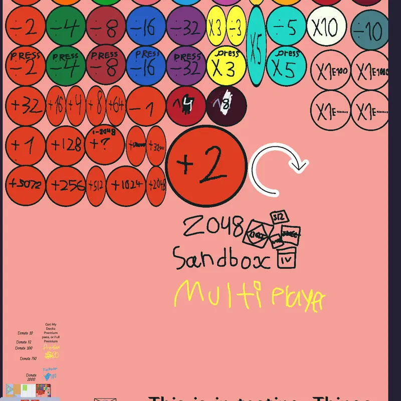 2048 Sandbox 2D Multiplayer by @DeckzCorporation