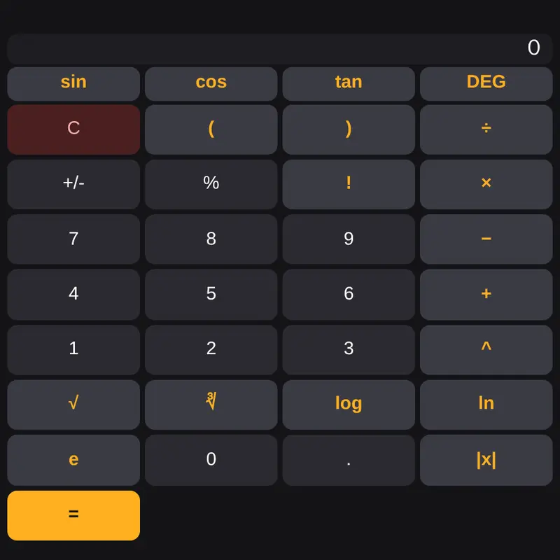 Calculator by @CrappyDecks0000