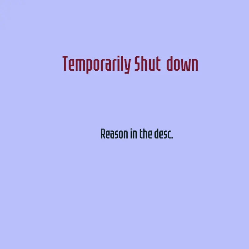 Shut Down by @Rubix75