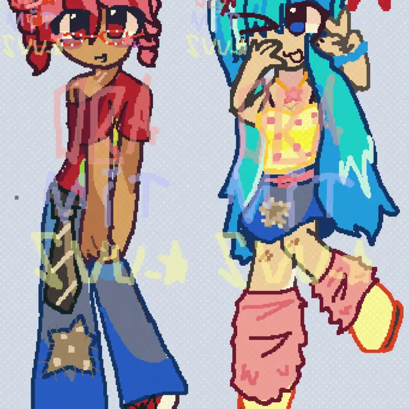 Uh idk MIKU and teto by @Hatsune_miku_world