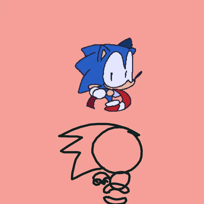 Sonics chasin by @FrancesLumen