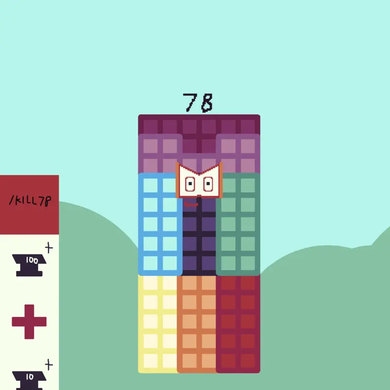 78 Numberblocks by @polysun_thefourth