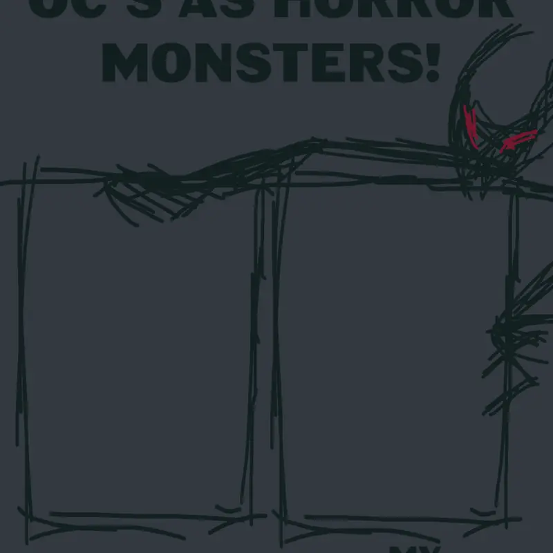 Redrawing your oc as a horror monster! by @burritoman2000