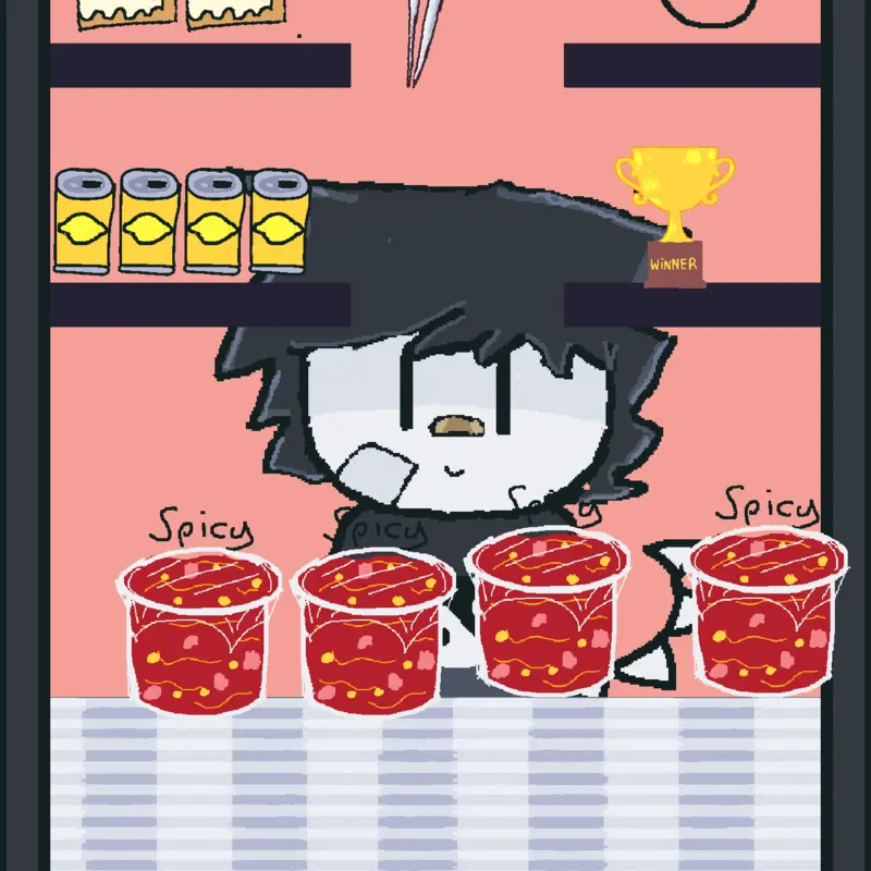 Food mukbang feed game fun Dandys World by @TheMamiske