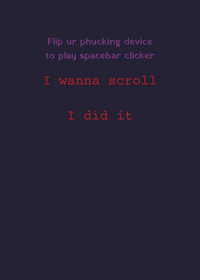 Spacebar clicker