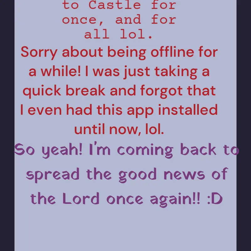 I am coming back! by @Jesus_Loves_You