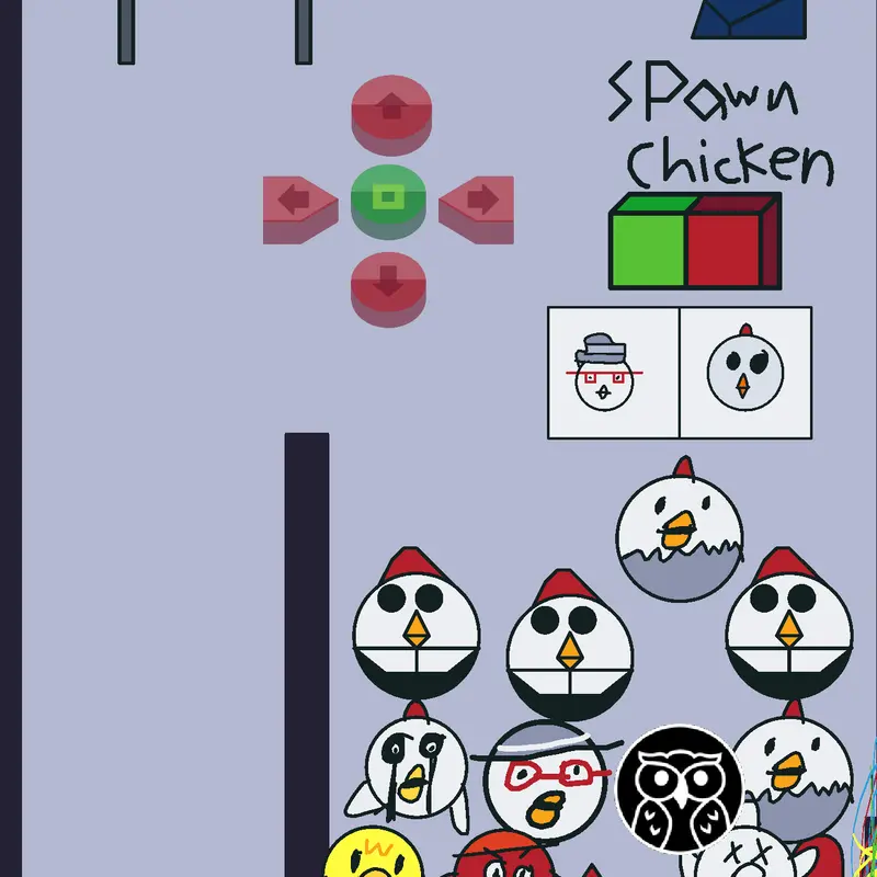 Chicken gun claw machine by @ElamparoYT