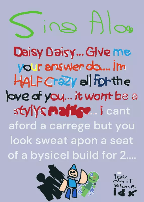 Daisy bell tutorial Sing Along by @HatyAnd_MyFreinds