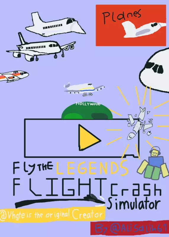 Plane crash simulator FLY THE LEGENDS by @Alisalih61