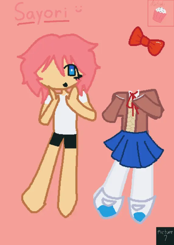 Doki doki literature club dress up by @Waiwiaaa