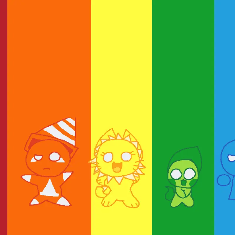 Rainbows ocs^^ by @MIATHECATSILLY139