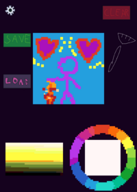 Pixel Circle Wheel Drawing Canvas