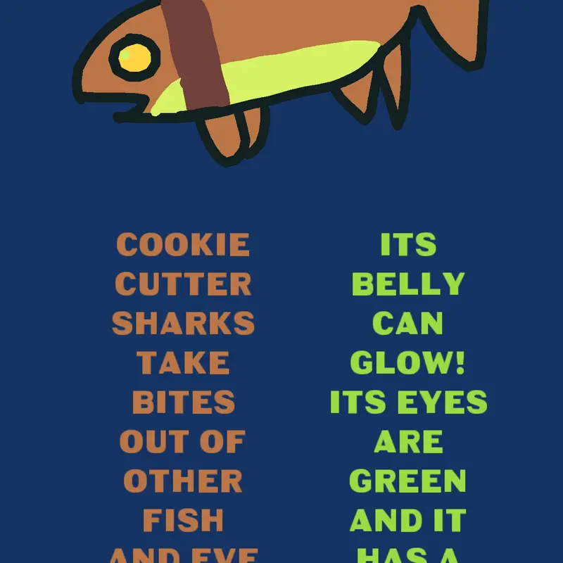 Cookie cutter shark by @botofdoom3000