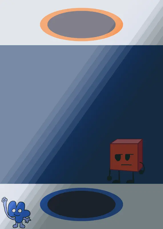 Bfdi/Bfdia/Bfb/Tpot Cube drag portal by @-Gzebb4_XDMCRXANDCASTLE-