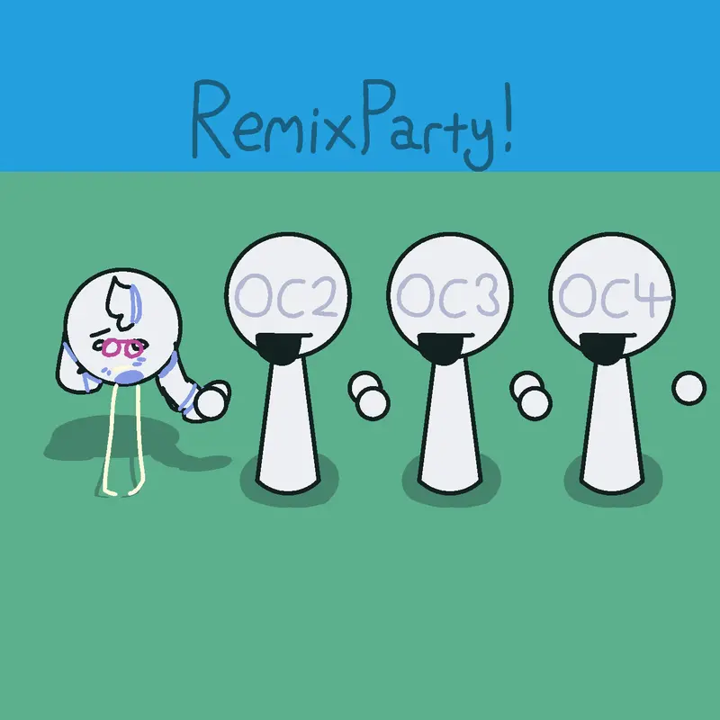 A Remix Party! by @Bihter_loves_dinosaurs