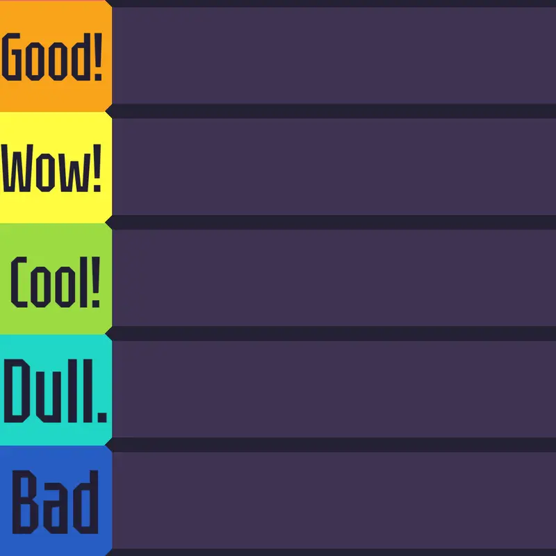 Tier list by @bold-otter955