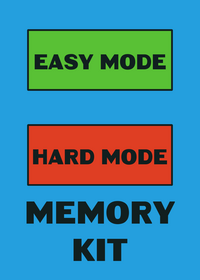 Memory game kit.