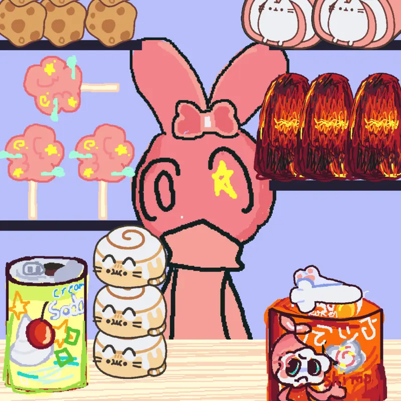 Pinki so cute i like mukbang is pinki!! by @-_pinki_XD_-