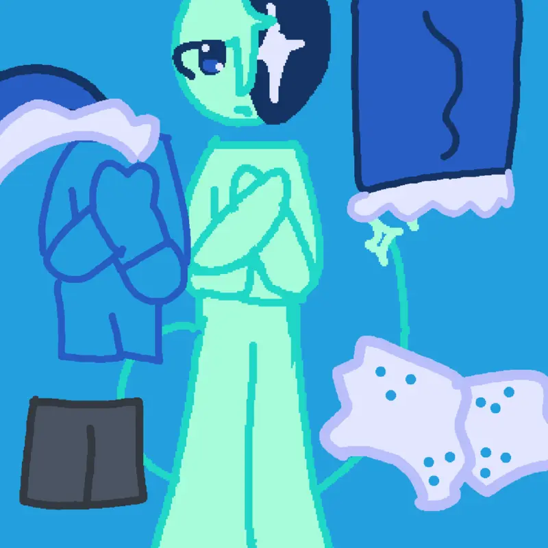 Blue multifandom puzzle(WIP) ° O ° by @Dreamcoredazy
