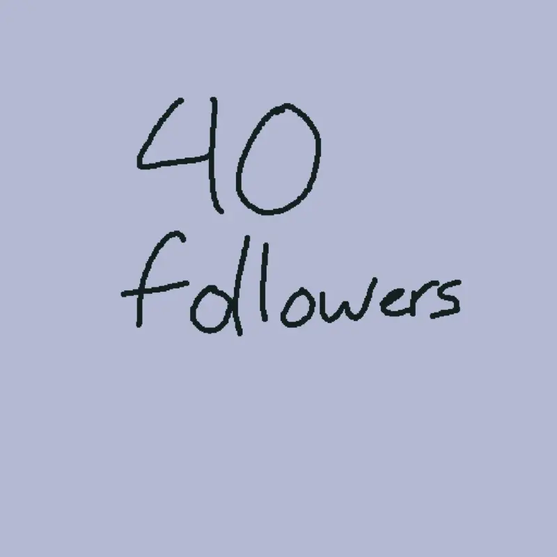 40 followers by @tyui_221