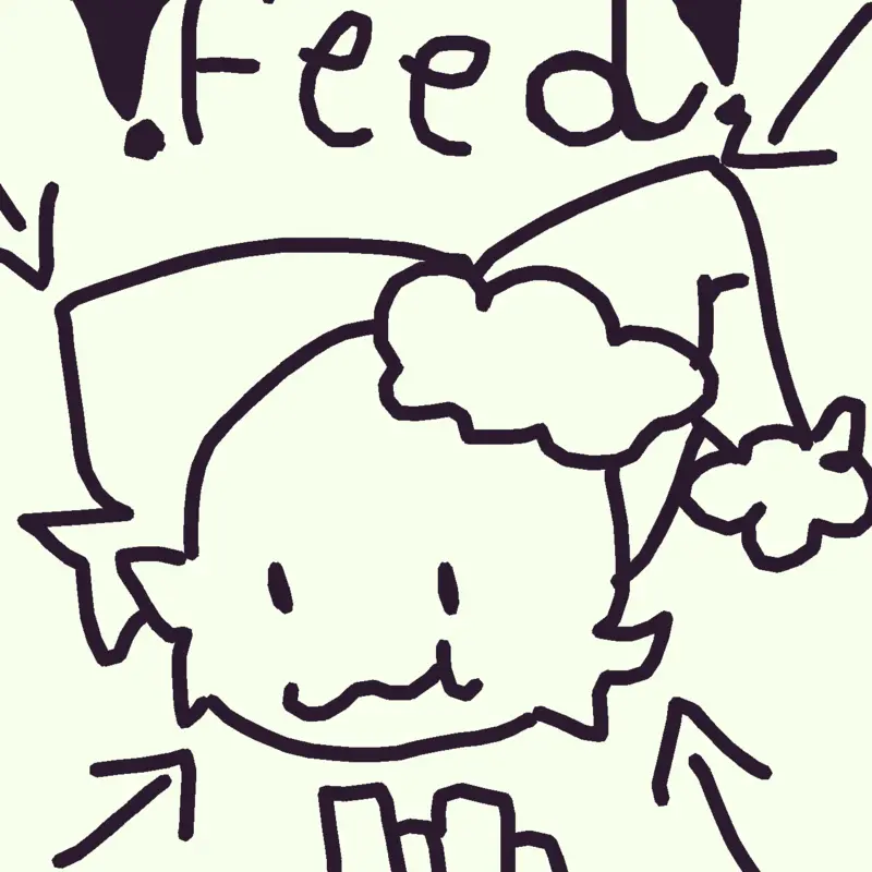 Feed the two cats (=^ェ^=) by @ejsjshe