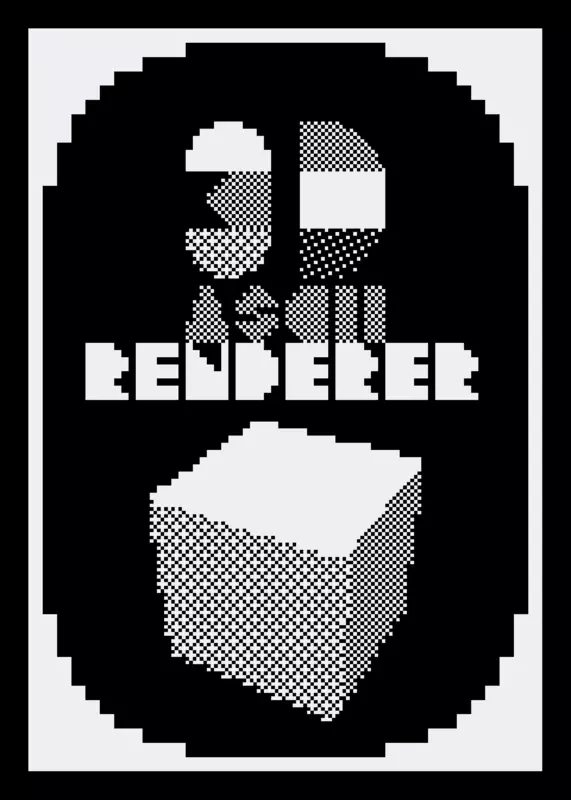 Ascii Monochrome 3D Renderer by @keyoneuro