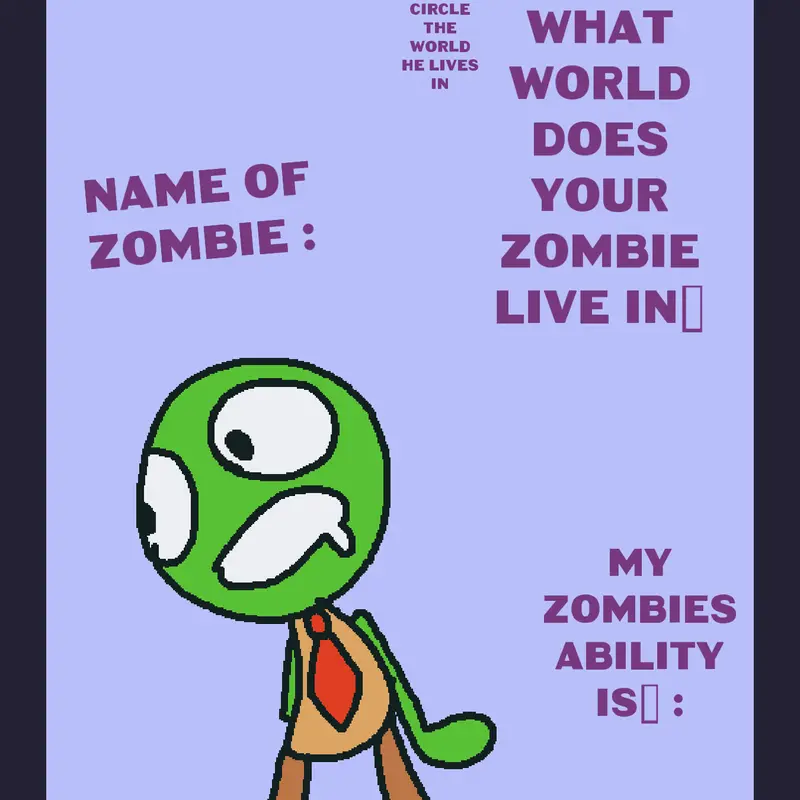 Make a zombie by @gpack15