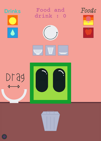 Feed the green cube