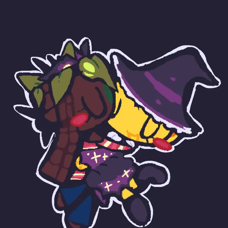 Zom Bassie x Witch shell Sticker -_L1A_- by @-_L1A_-