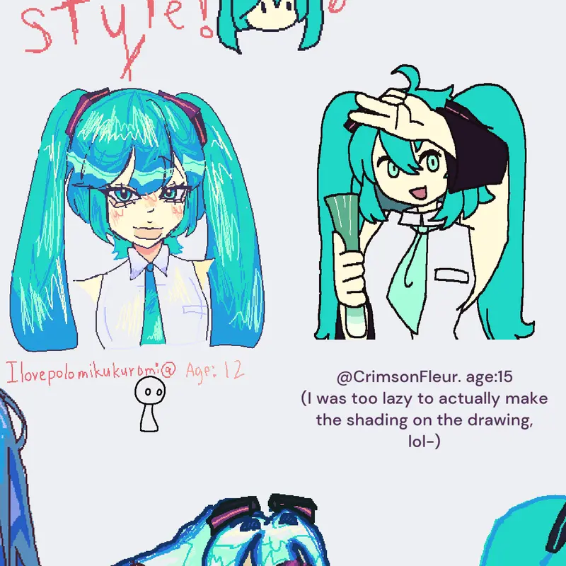 >~< #miku #art #remix #leek by @AlfredaBanish