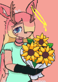 Aquí sus flores amarillas ;b