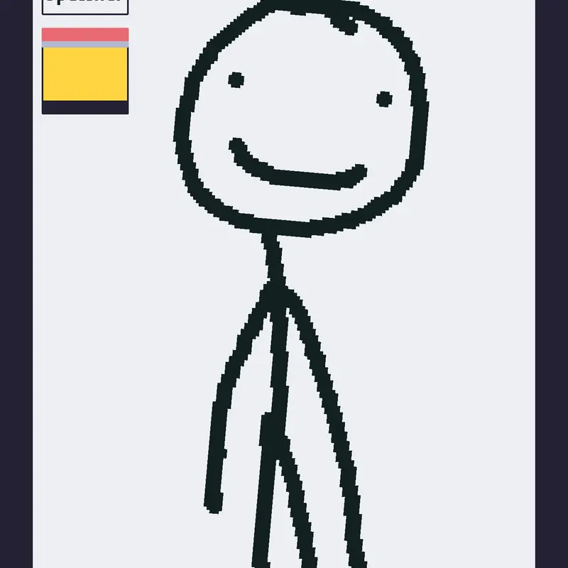 The stickman eater by @KirkNam0