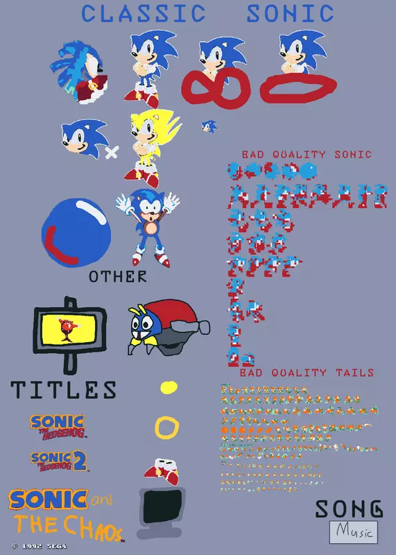 Sonic assets for your game by @ChoppyPlaytime