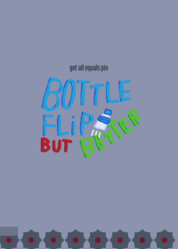 bottle flip but...