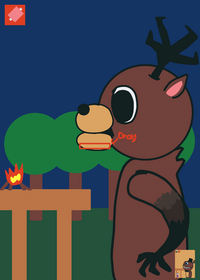 Feed the deer - the first deck on this...