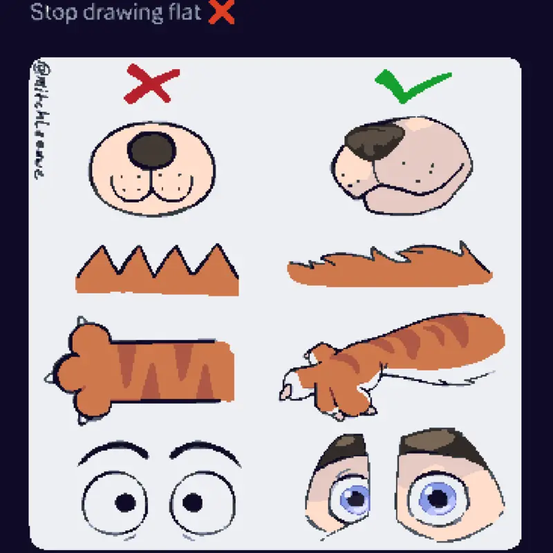 Stop drawing flat by @AS0C1AL_C4T