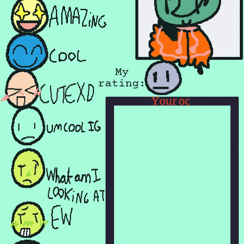 Rating your ocs' by @letletlomona