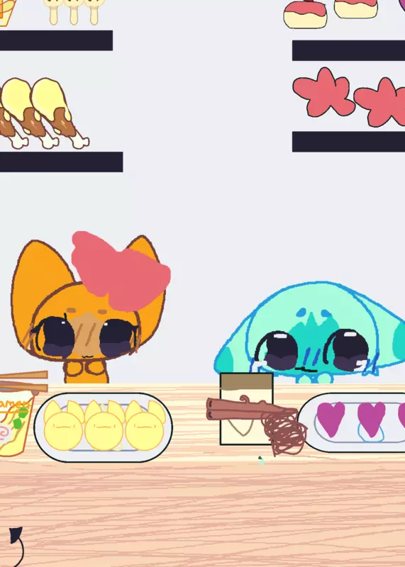 cute eating game by @kevteeeman