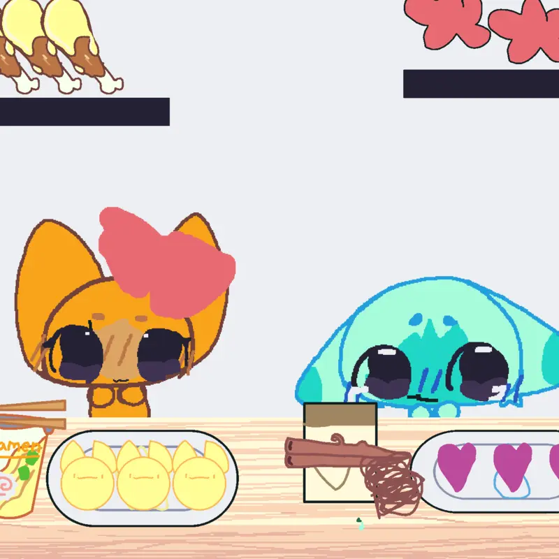 cute eating game by @kevteeeman