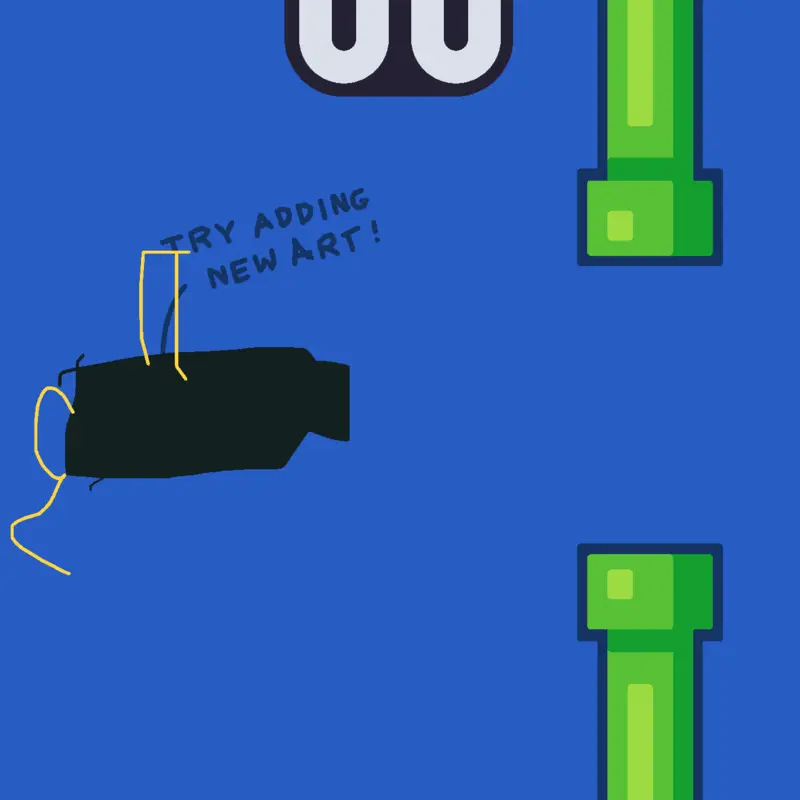 Stick man blast by @duolingo_guy